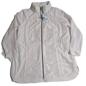 NWT Talbots White‎ Rain Coat Petite L – Stay Dry, Look Amazing!